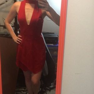 Perfect for a Bachelorette! Red Romper
